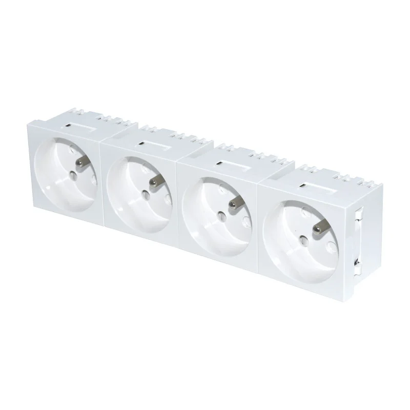 Ọcha ọcha Socket Modul arụrụ anọ